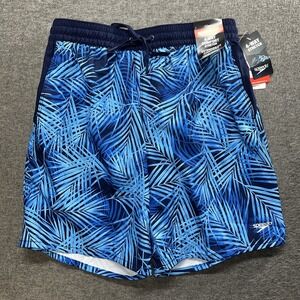 NWT Speedo Turkish Sea‎ UPF 50+ Protection Shorts/Swim Trunks Men's Size M Lined